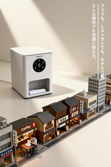 LADOCOTTON Q6 温タオル機 Q6 プロ版ディスポーザブル温タオル機商用に最適。より多機能、より高性能。 日本国内発送で、安心・迅速にお届けします