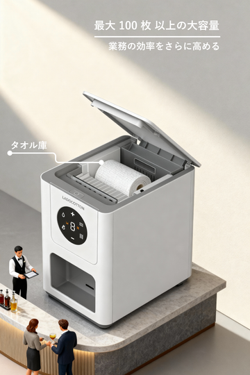 LADOCOTTON Q6 温タオル機 Q6 プロ版ディスポーザブル温タオル機商用に最適。より多機能、より高性能。 日本国内発送で、安心・迅速にお届けします