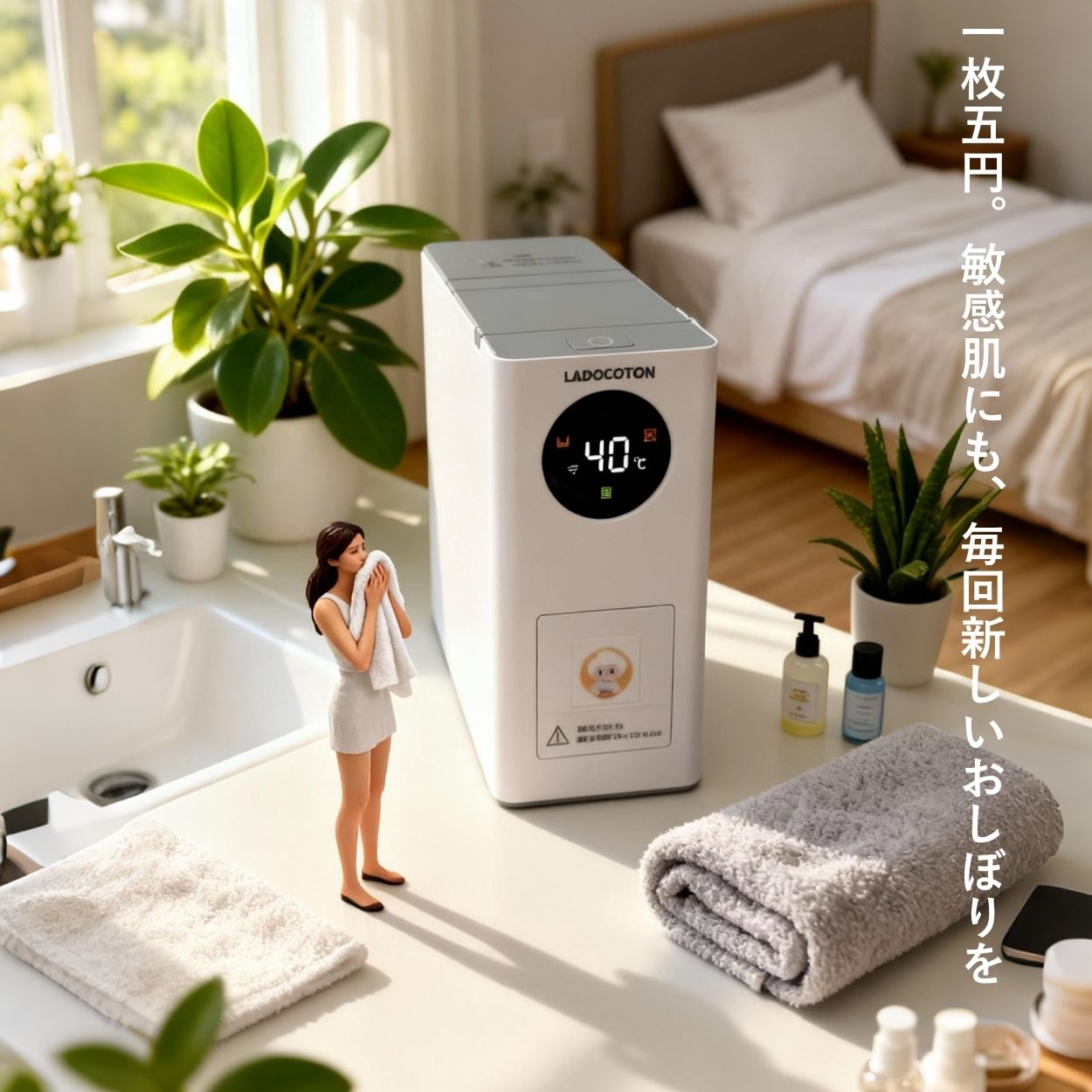 LADOCOTTON W2J｜一次性おしぼりウォーマー 本体