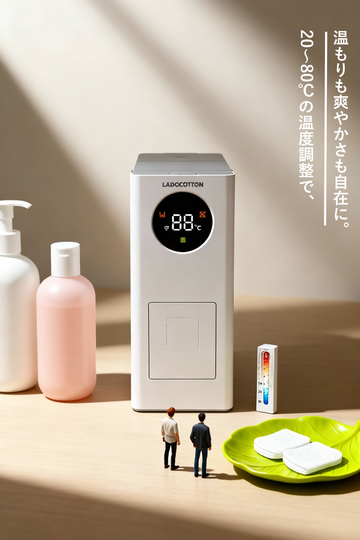 W2 自動家用小型タオル機｜使い捨て熱タオル・洗顔・手拭き・清潔ケアに最適 日本发货