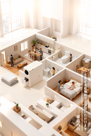 W2 自動家用小型タオル機｜使い捨て熱タオル・洗顔・手拭き・清潔ケアに最適 日本发货