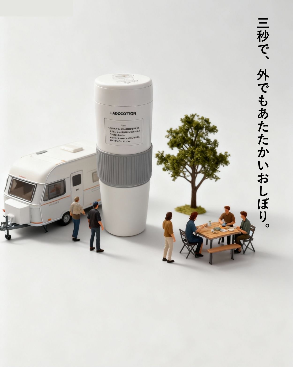 LADOCOTTON C8S｜一次性おしぼりウォーマー 本体（車載・携帯モデル）