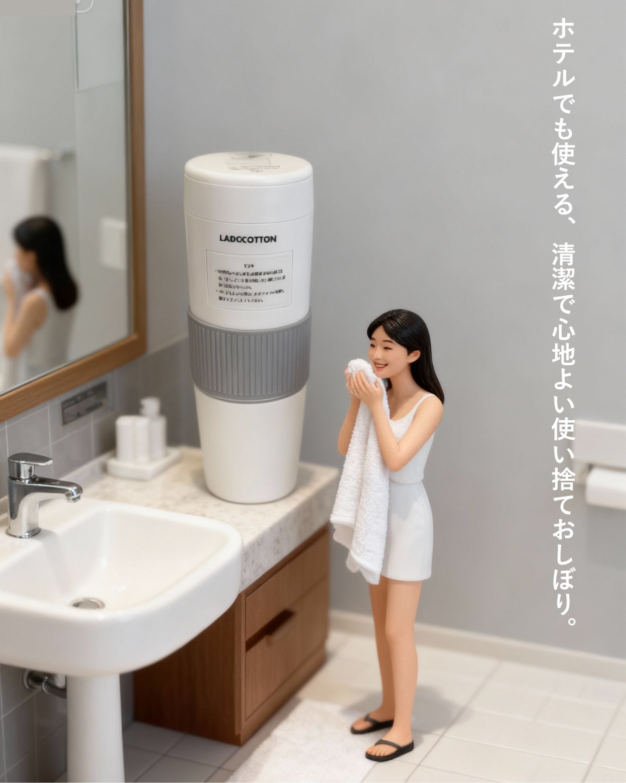 LADOCOTTON C8S｜一次性おしぼりウォーマー 本体（車載・携帯モデル）
