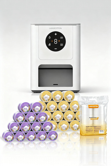 LADOCOTTON Q6専用 使い捨ておしぼり替えロール 無添加タイプ 18本セット