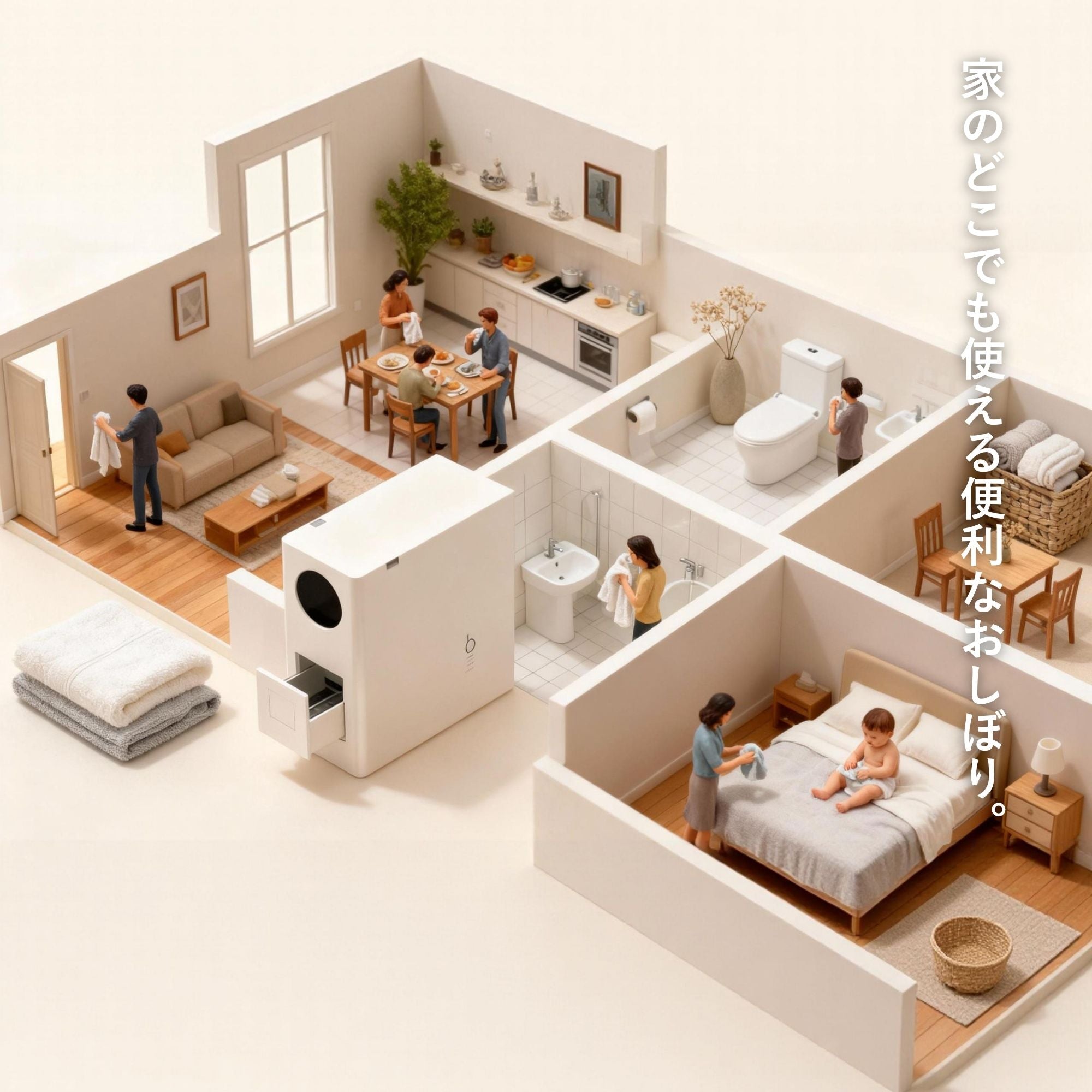 LADOCOTTON W2J｜一次性おしぼりウォーマー 本体