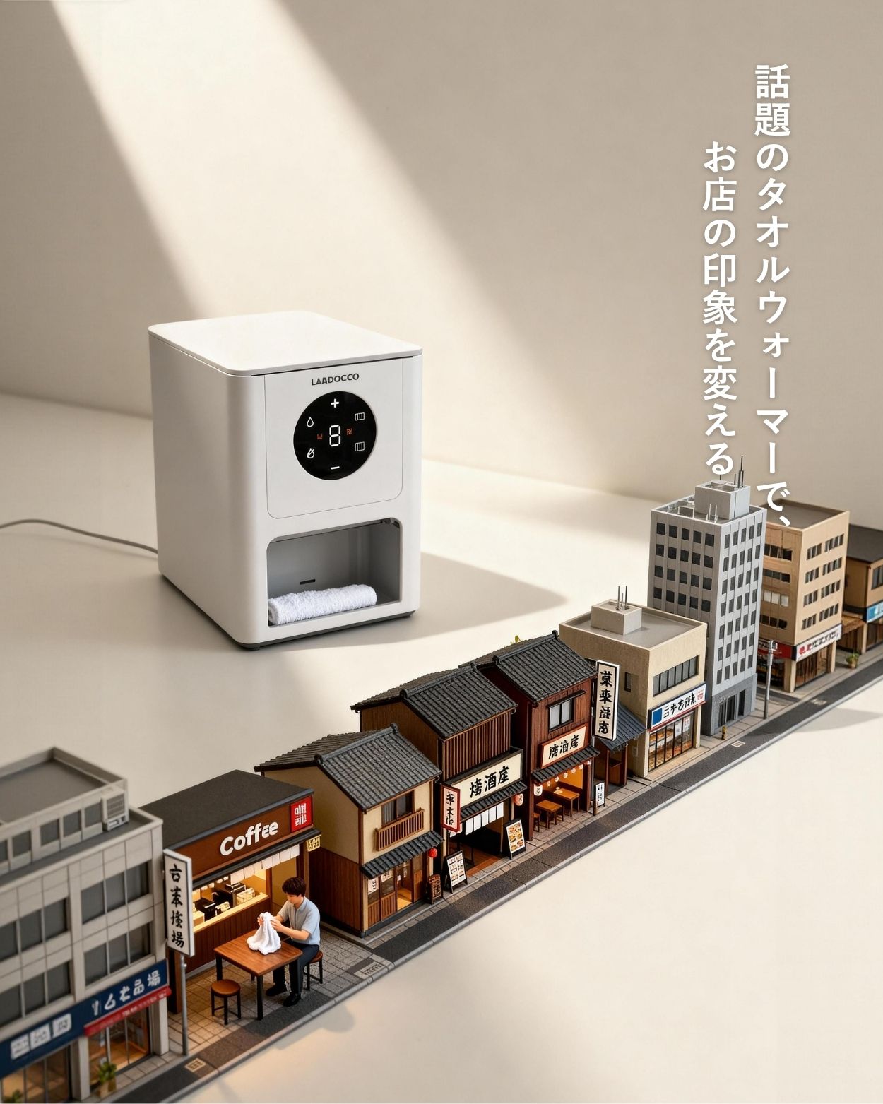 LADOCOTTON Q6｜一次性おしぼりウォーマー 本体