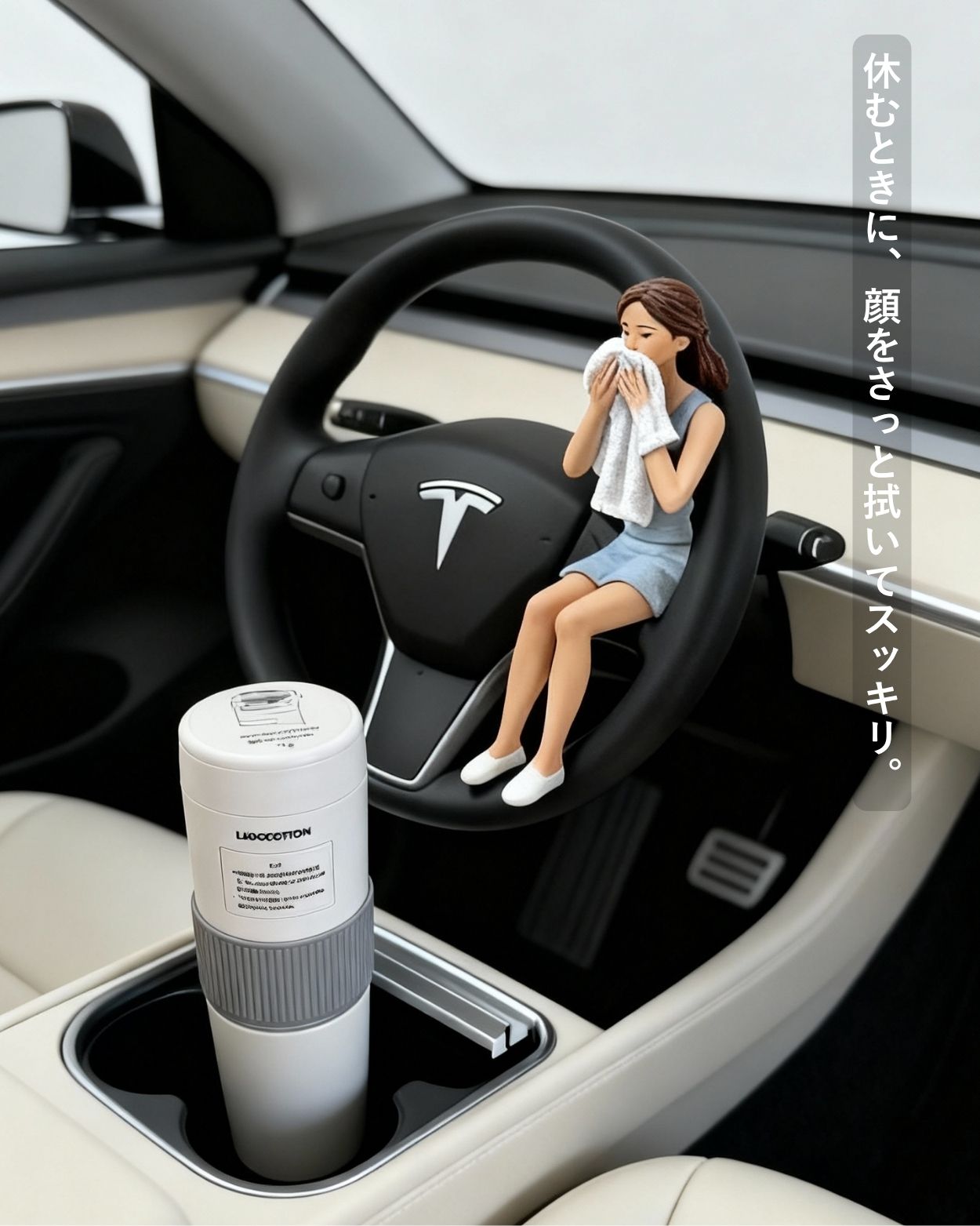 LADOCOTTON C8S｜一次性おしぼりウォーマー 本体（車載・携帯モデル）