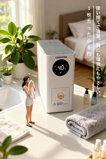 W2 自動家用小型タオル機｜使い捨て熱タオル・洗顔・手拭き・清潔ケアに最適 日本发货